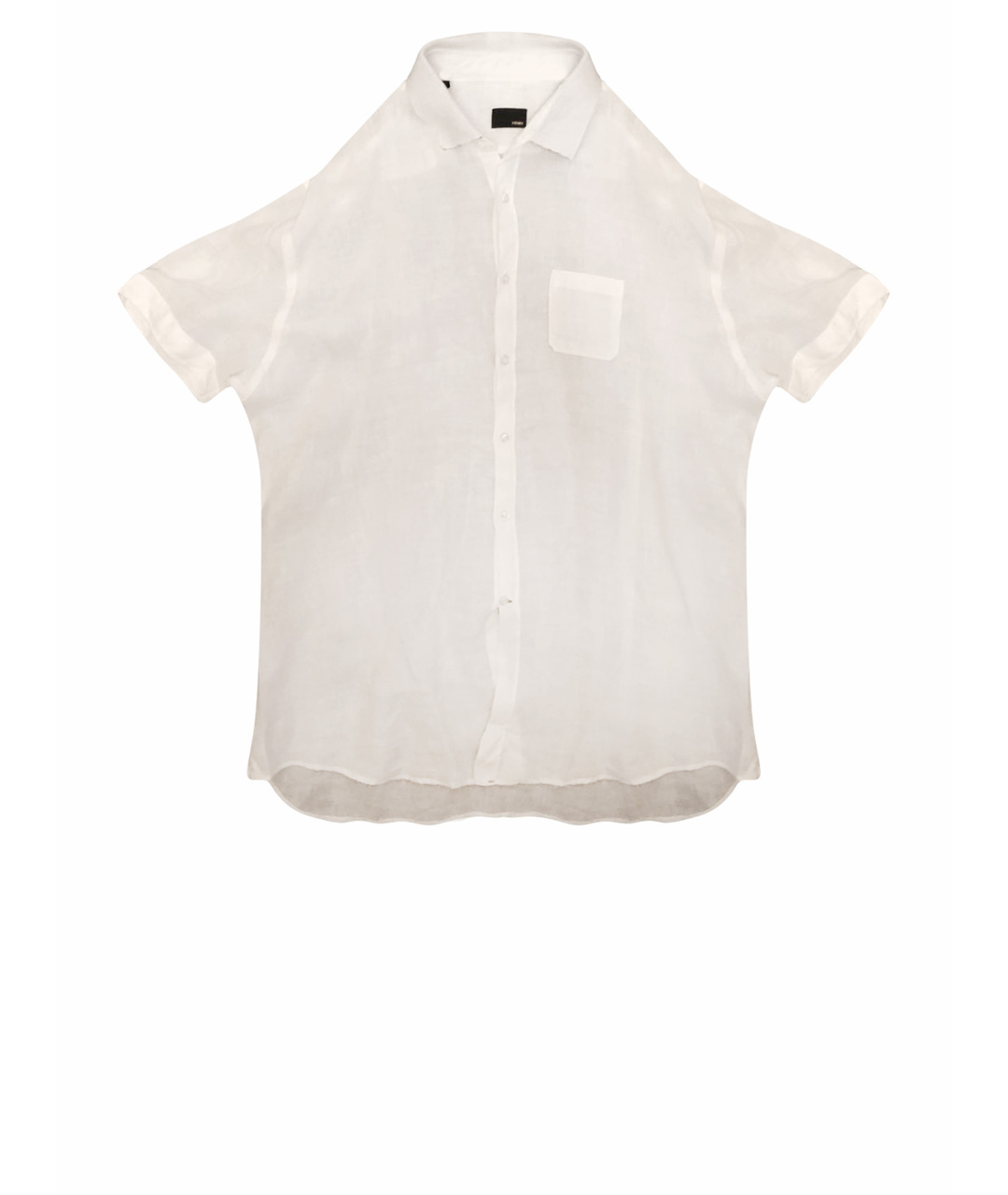 FENDI Белая льняная кэжуал рубашка, фото 1