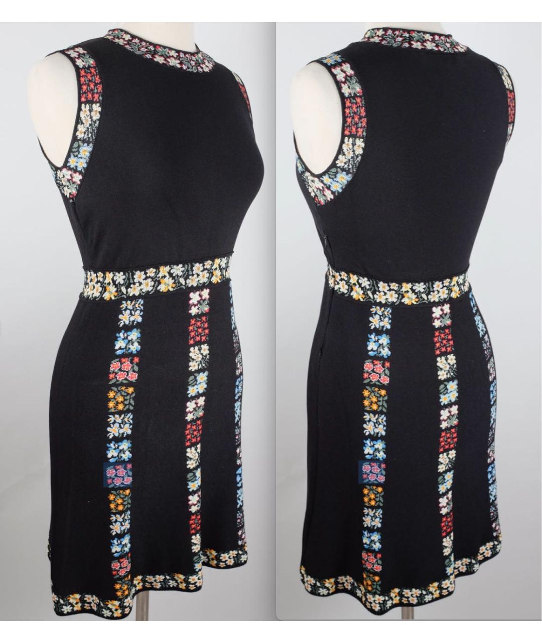 VALENTINO Черное вискозное коктейльное платье, фото 7