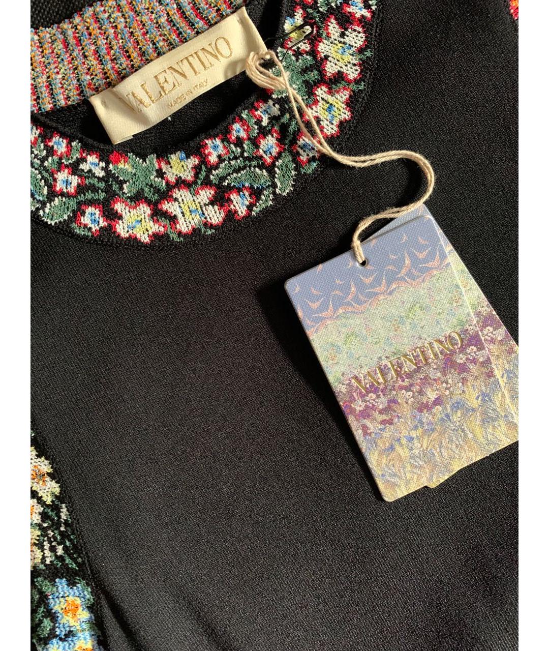 VALENTINO Черное вискозное коктейльное платье, фото 6