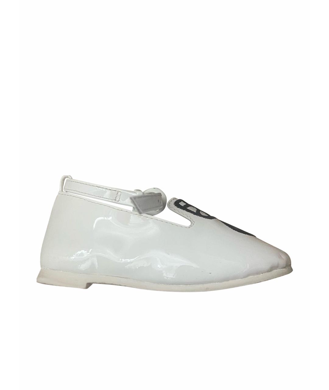 SOPHIA WEBSTER MINI Белые балетки и туфли из лакированной кожи, фото 1