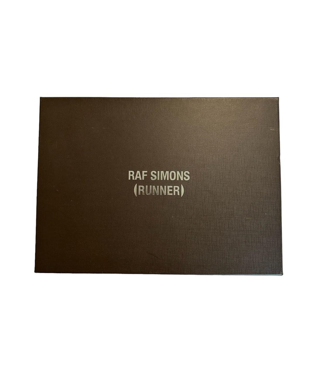 RAF SIMONS Черные низкие кроссовки / кеды, фото 7