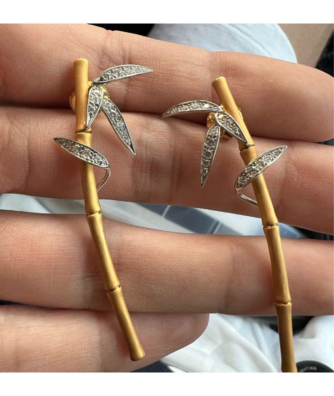 CARRERA Y CARRERA Золотые серьги из желтого золота, фото 2