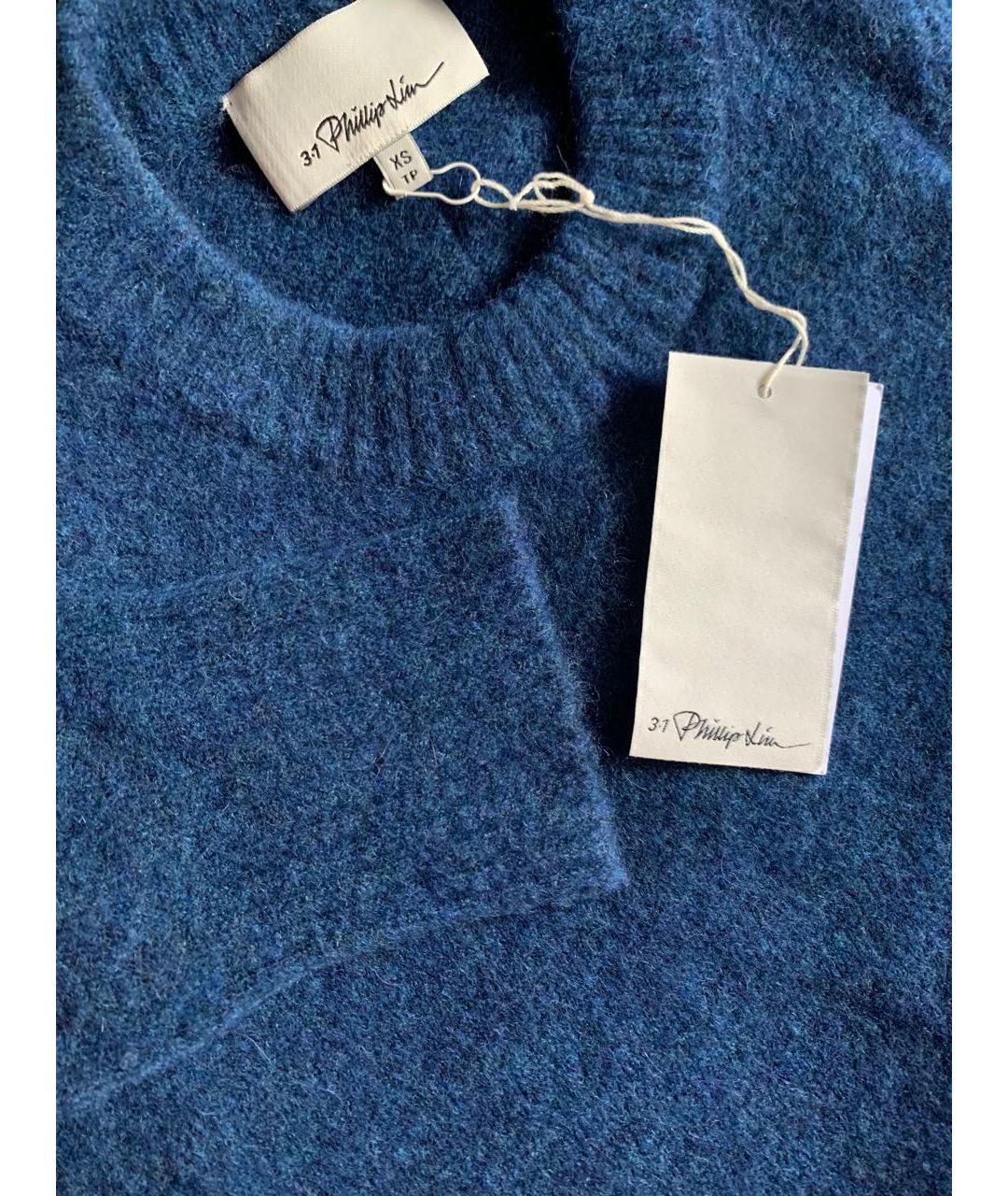 3.1 PHILLIP LIM Синий шерстяной джемпер / свитер, фото 6
