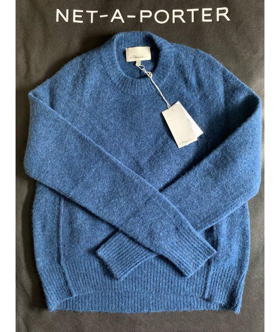 3.1 PHILLIP LIM Синий шерстяной джемпер / свитер, фото 3