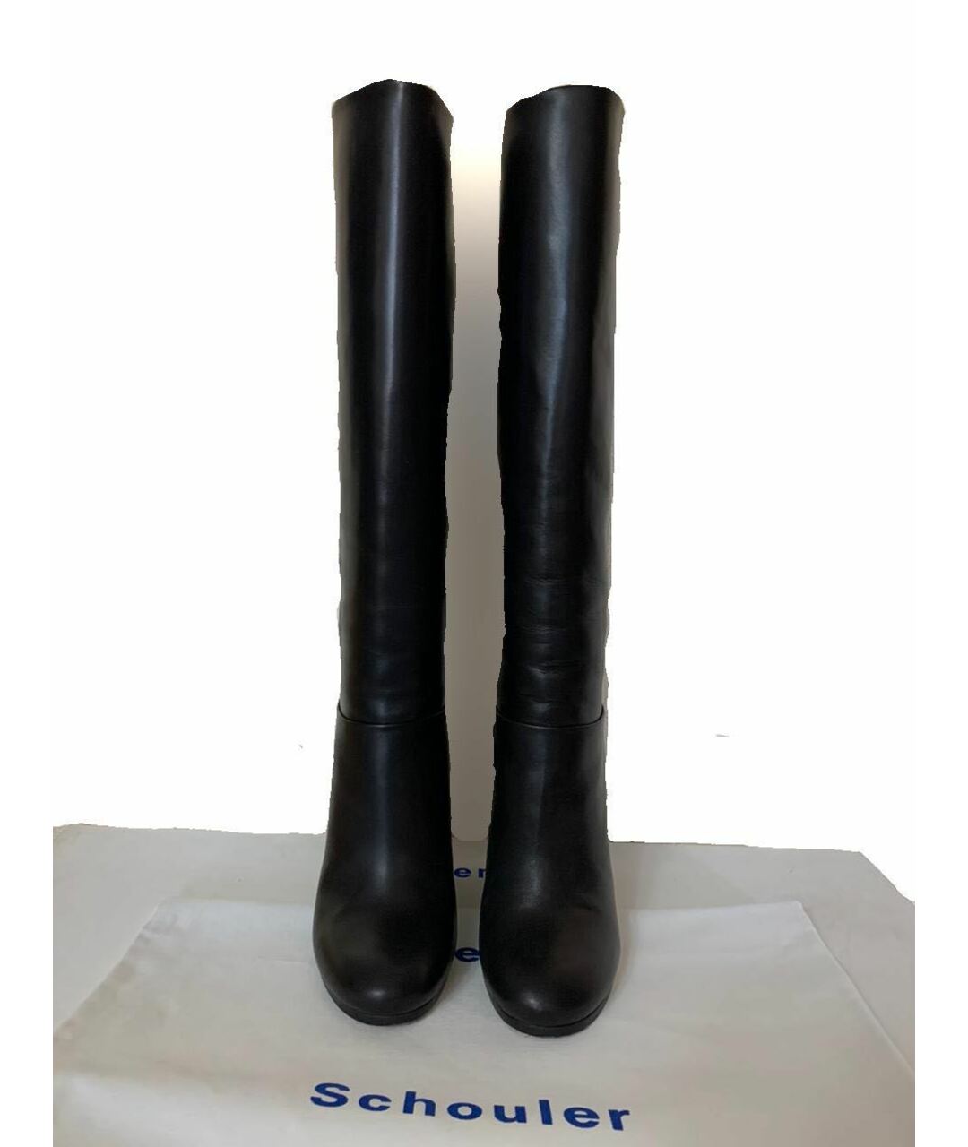 PROENZA SCHOULER Черные кожаные сапоги, фото 2