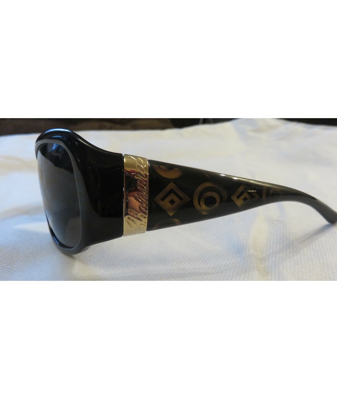 CHOPARD Черные пластиковые солнцезащитные очки, фото 2