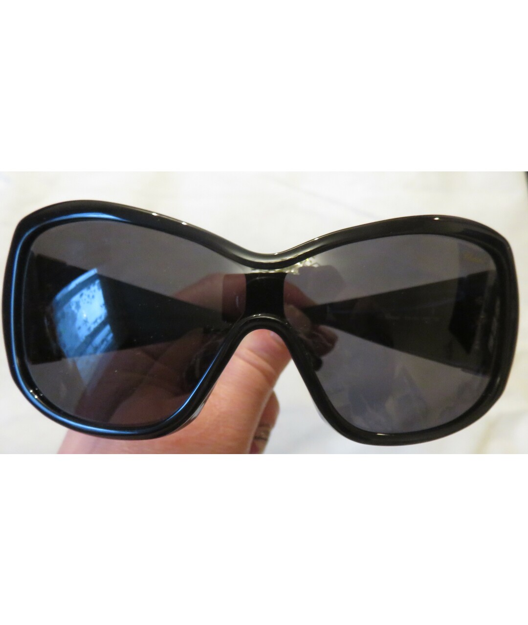 CHOPARD Черные пластиковые солнцезащитные очки, фото 6