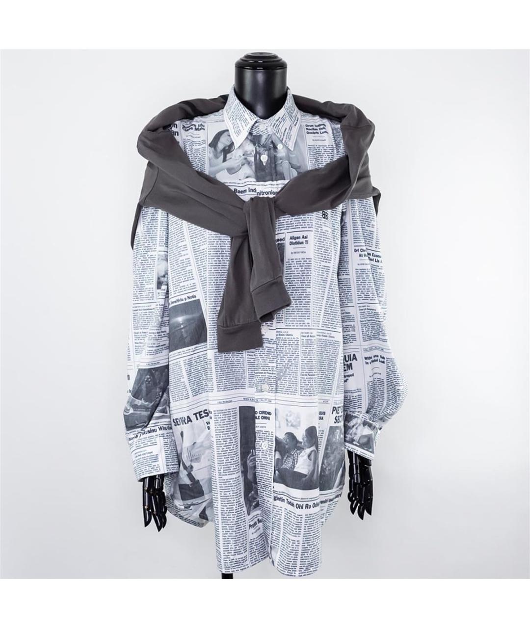BALENCIAGA Белая хлопковая рубашка, фото 6