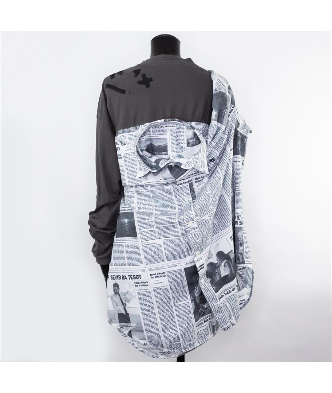 BALENCIAGA Белая хлопковая рубашка, фото 5