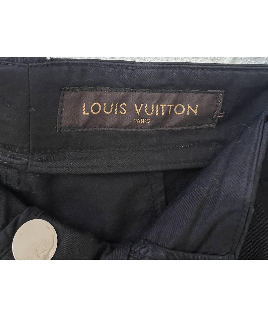 LOUIS VUITTON Черные повседневные брюки, фото 2