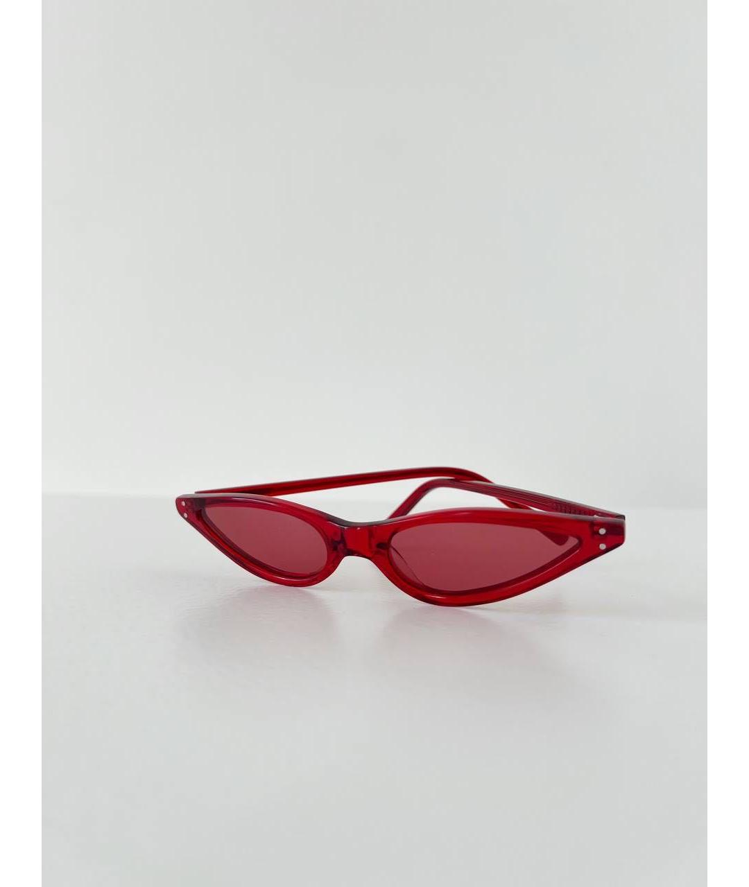GEORGE KEBURIA Красные пластиковые солнцезащитные очки, фото 8