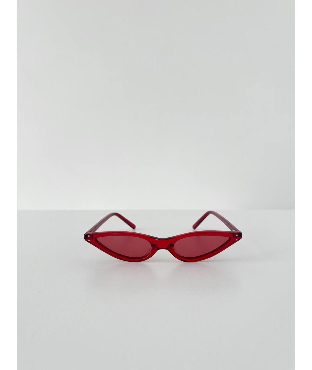 GEORGE KEBURIA Красные пластиковые солнцезащитные очки, фото 9