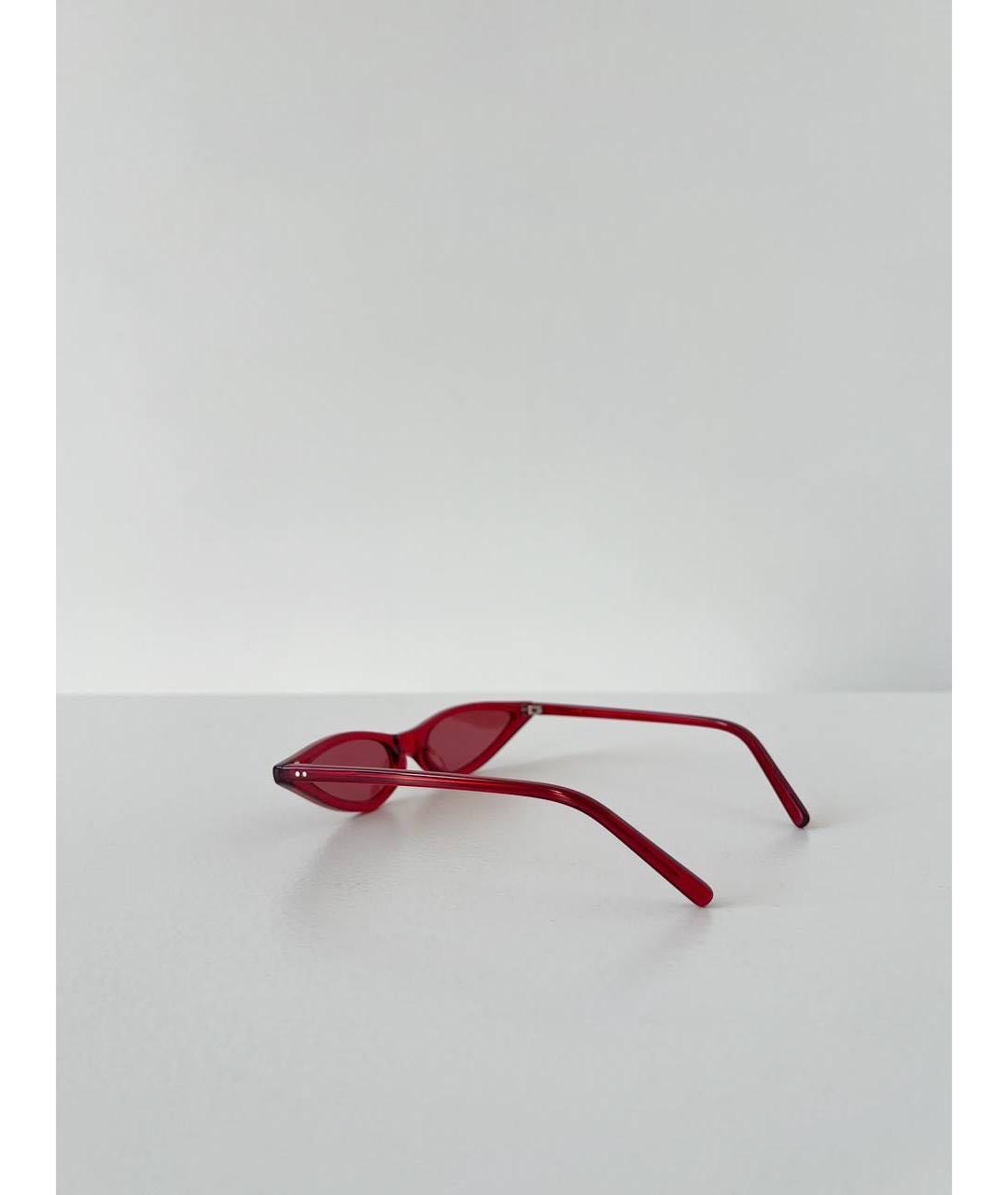 GEORGE KEBURIA Красные пластиковые солнцезащитные очки, фото 7