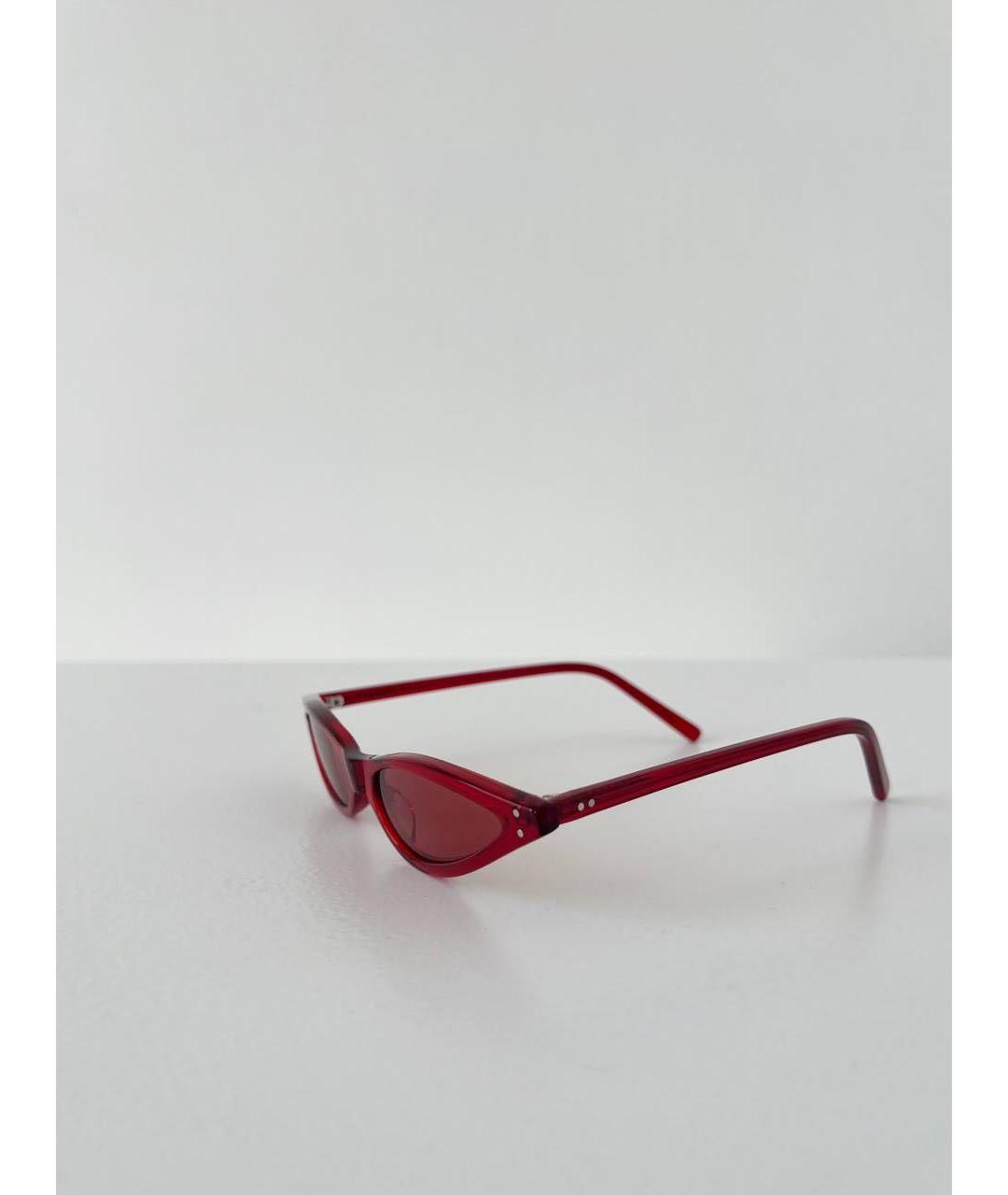 GEORGE KEBURIA Красные пластиковые солнцезащитные очки, фото 4