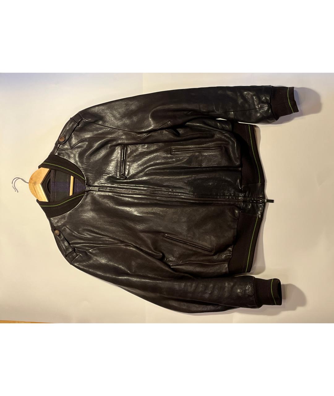 ETRO Коричневая кожаная куртка, фото 6