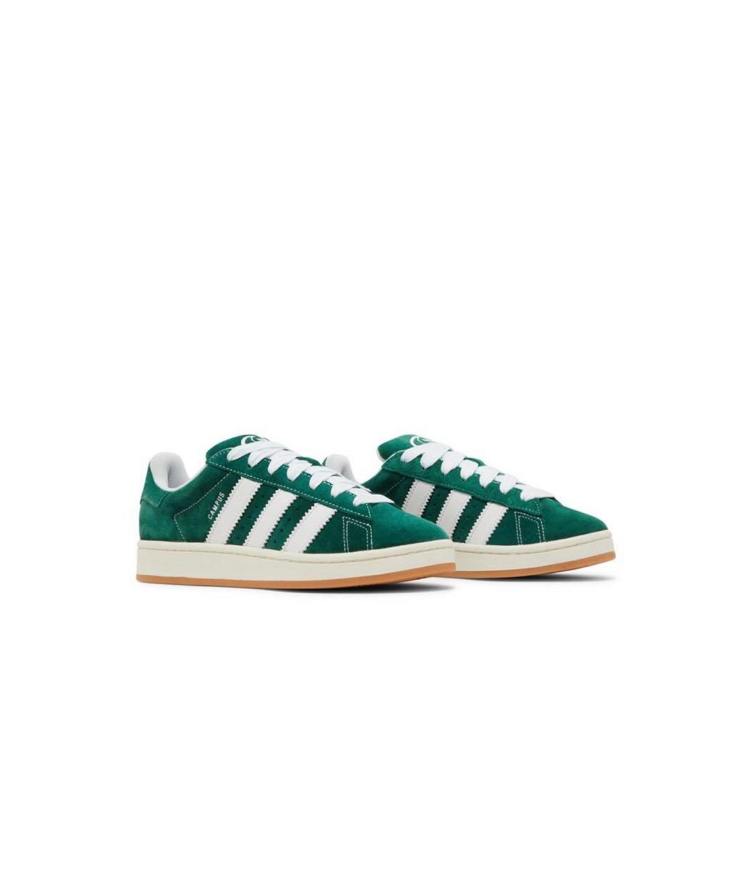 ADIDAS Зеленые замшевые кроссовки, фото 2