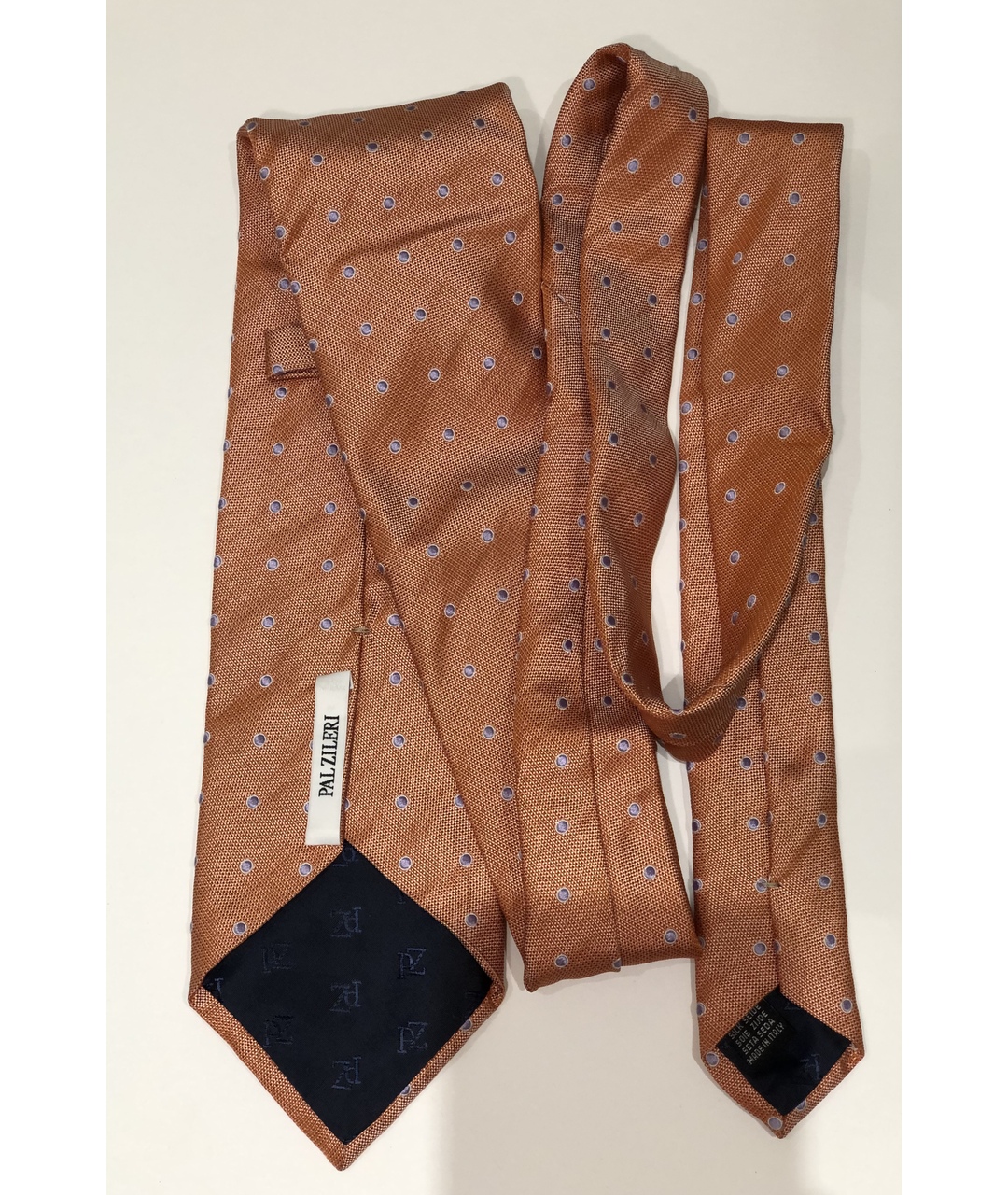 PAL ZILERI Коралловый шелковый галстук, фото 3