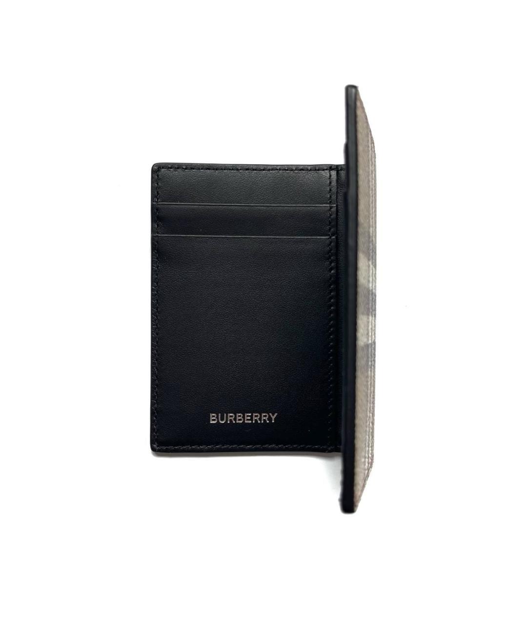 BURBERRY Коричневый кожаный кардхолдер, фото 4
