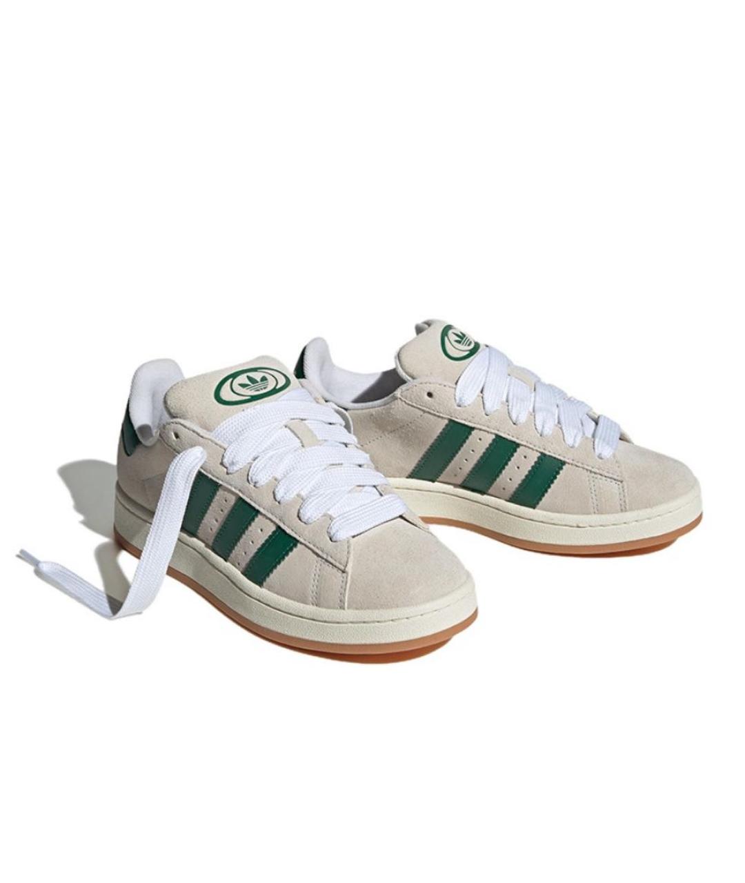ADIDAS Бежевые текстильные кроссовки, фото 2