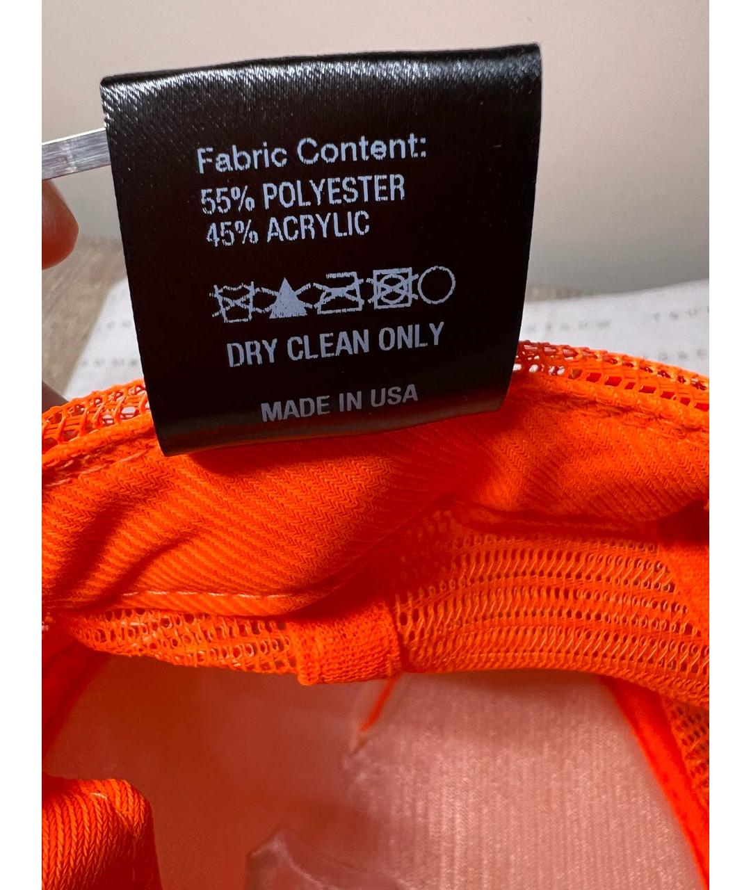 R13 Оранжевая синтетическая кепка, фото 6