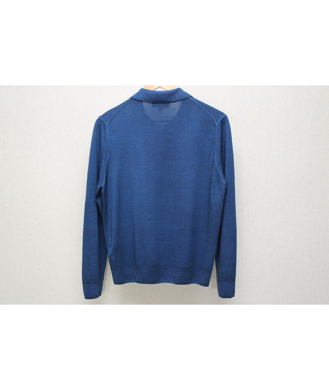 CANALI Синий шерстяной джемпер / свитер, фото 4