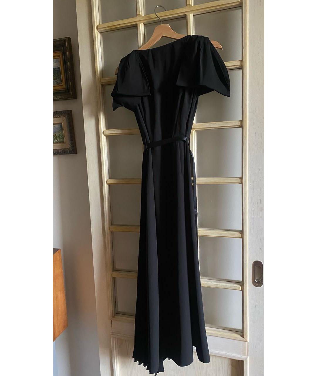PRADA Черное вискозное коктейльное платье, фото 2