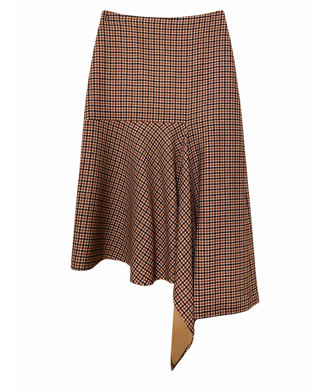 BALENCIAGA Бордовая шерстяная юбка миди, фото 1