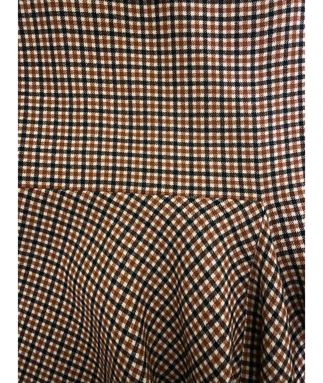BALENCIAGA Бордовая шерстяная юбка миди, фото 4