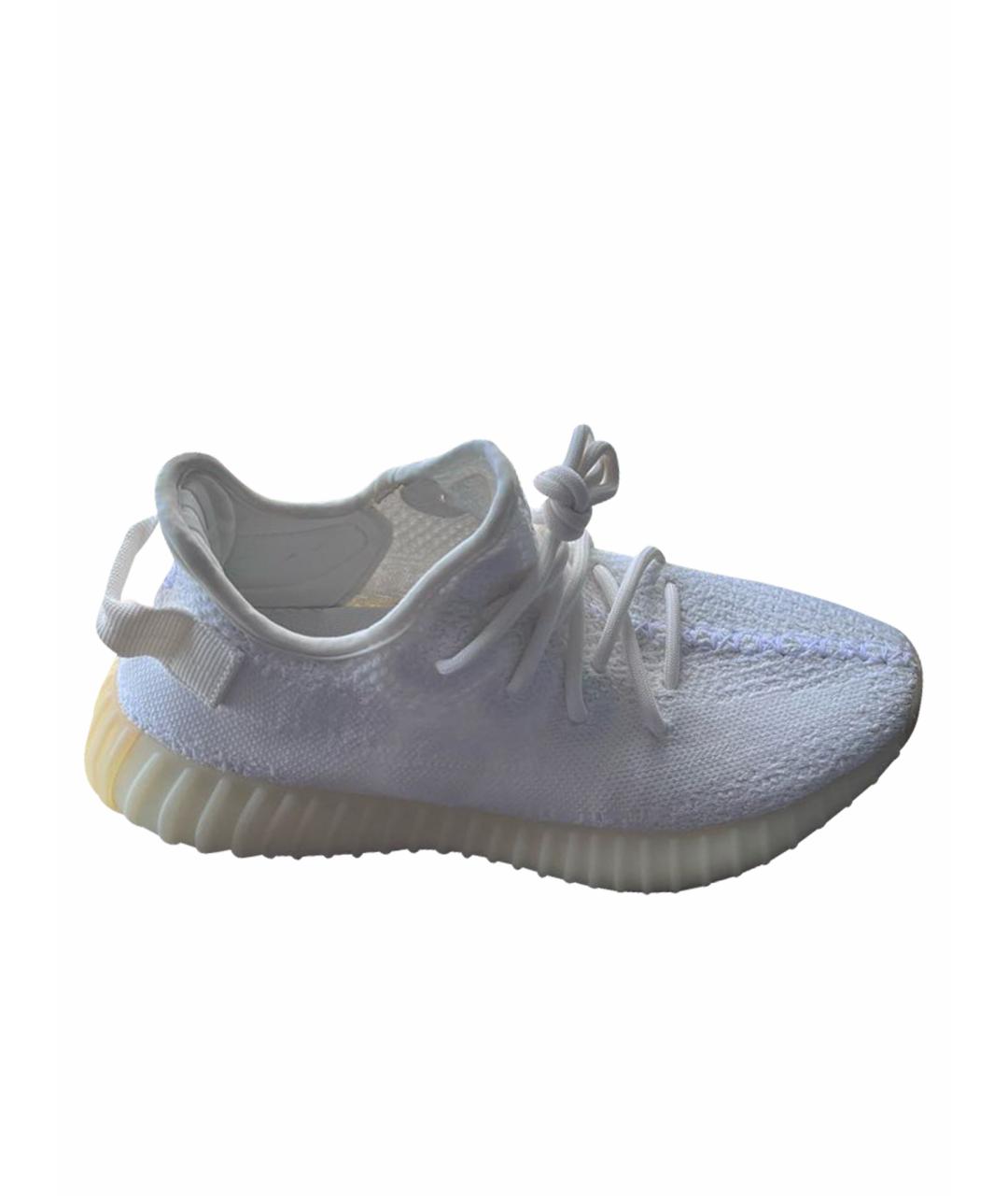 ADIDAS YEEZY Белые текстильные кроссовки, фото 1