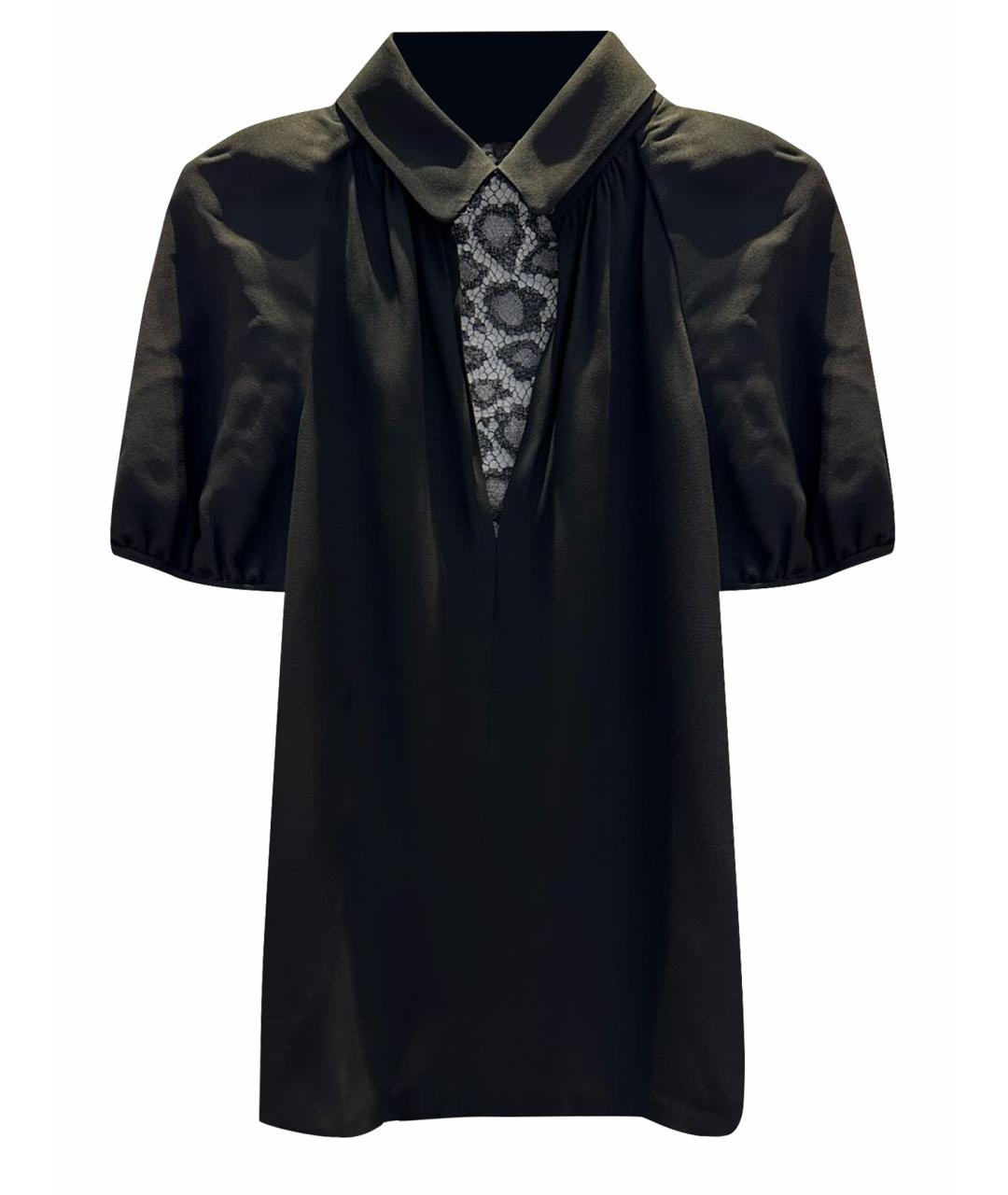 YVES SAINT LAURENT VINTAGE Черная вискозная блузы, фото 1