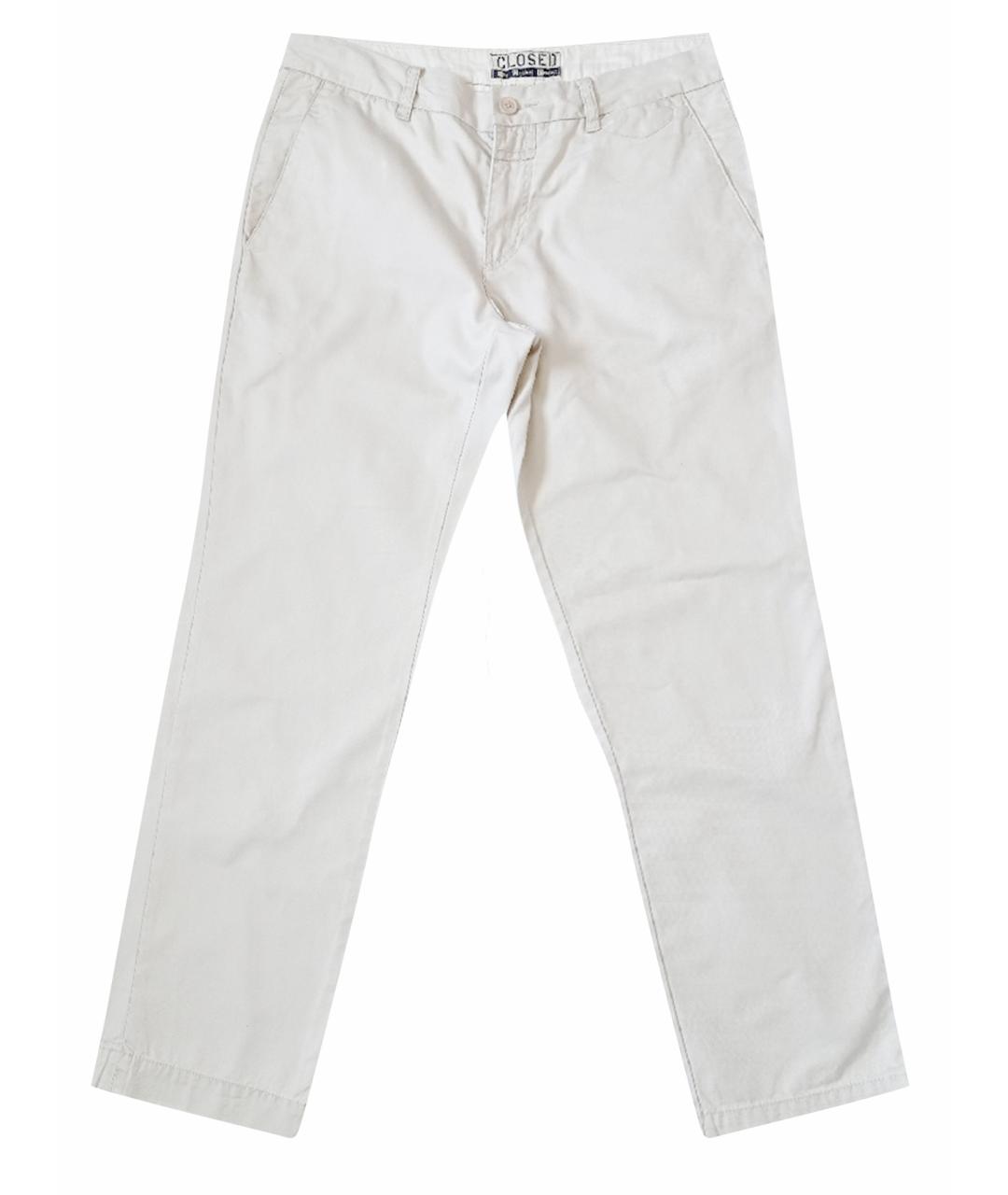 CLOSED Бежевые хлопковые повседневные брюки, фото 1