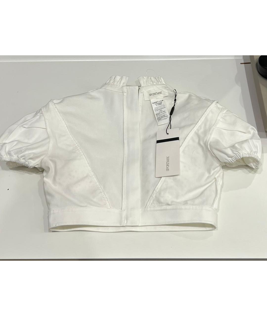 SPORTMAX Белая футболка, фото 6
