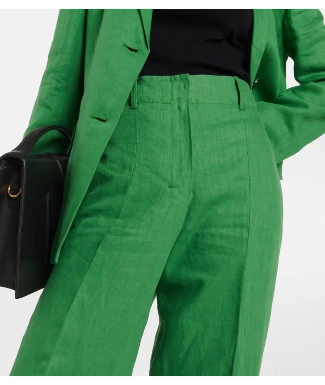 'S MAX MARA Зеленая льняная куртка, фото 3