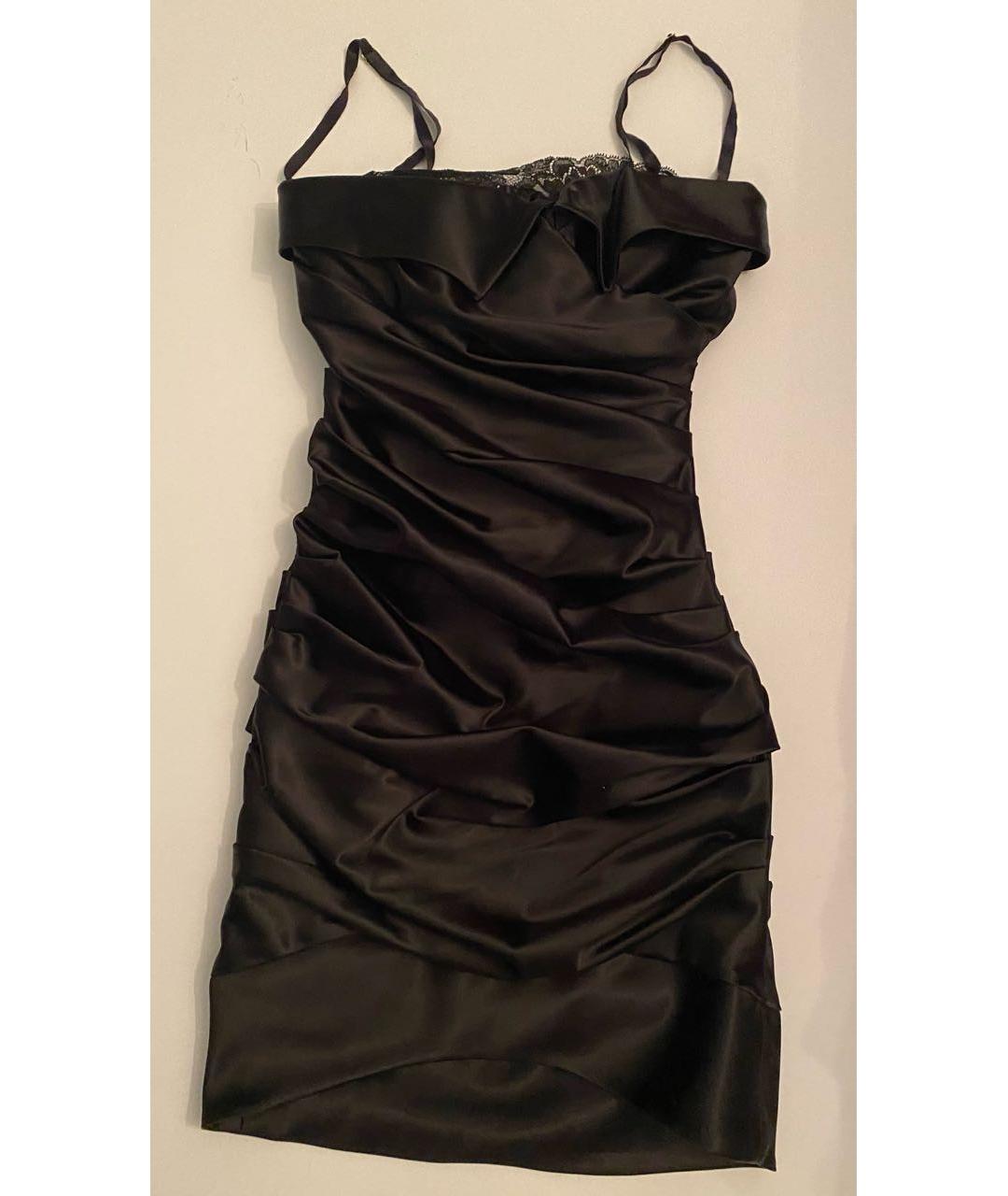 DOLCE&GABBANA Черное коктейльное платье, фото 9