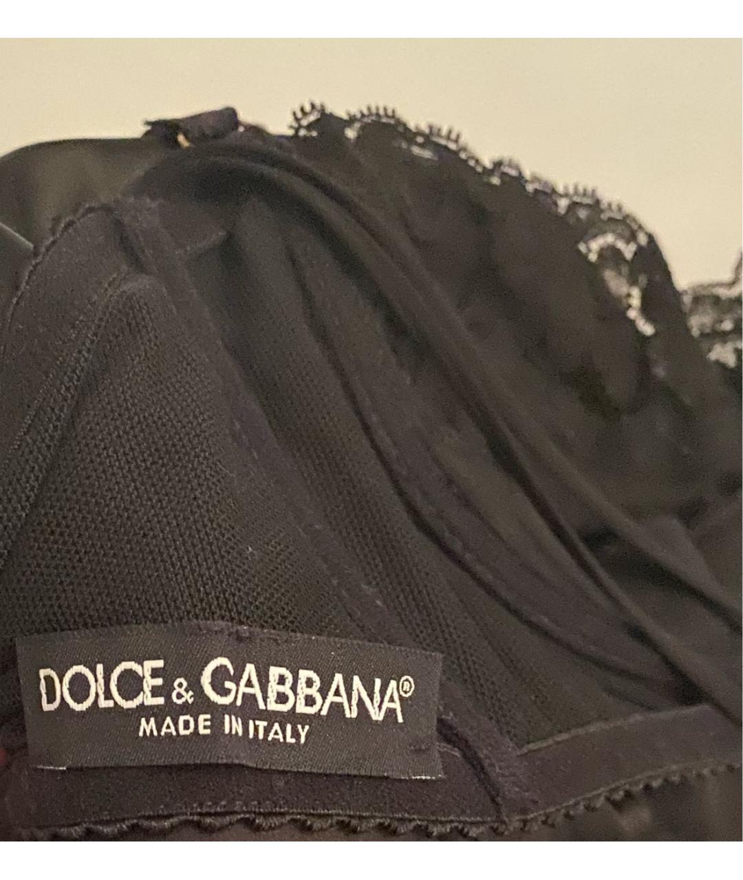 DOLCE&GABBANA Черное коктейльное платье, фото 6