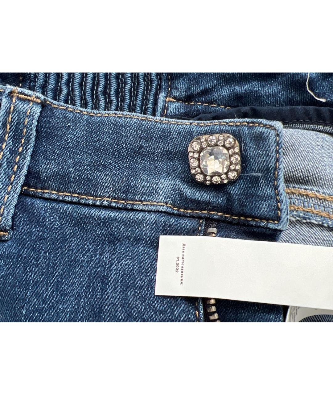 LIU JO Синие хлопко-эластановые джинсы клеш, фото 4