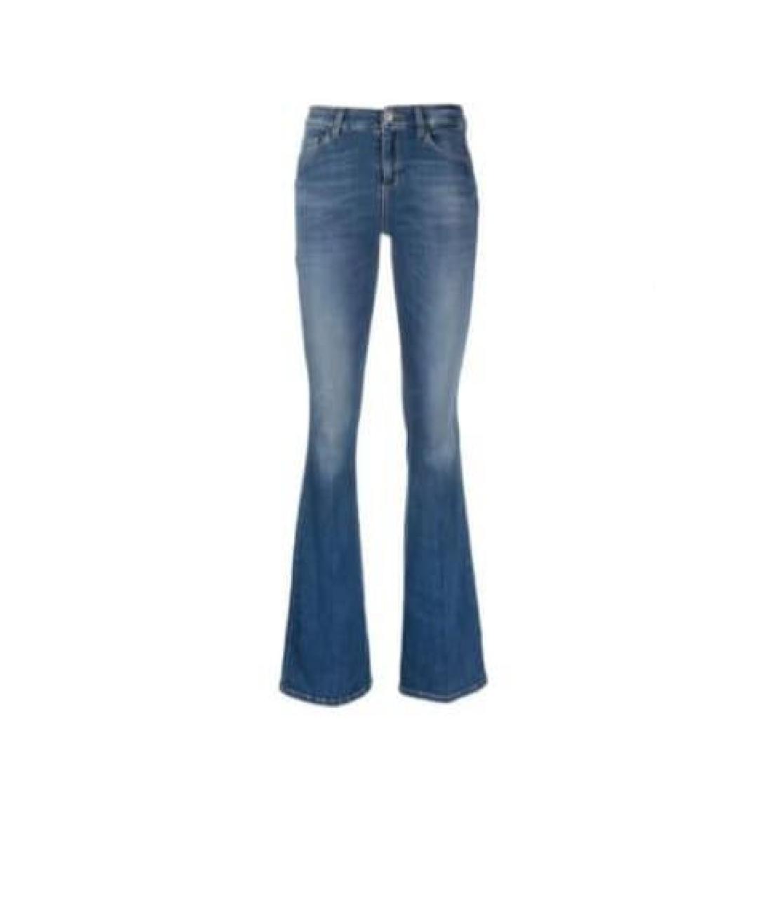 LIU JO Синие хлопко-эластановые джинсы клеш, фото 8