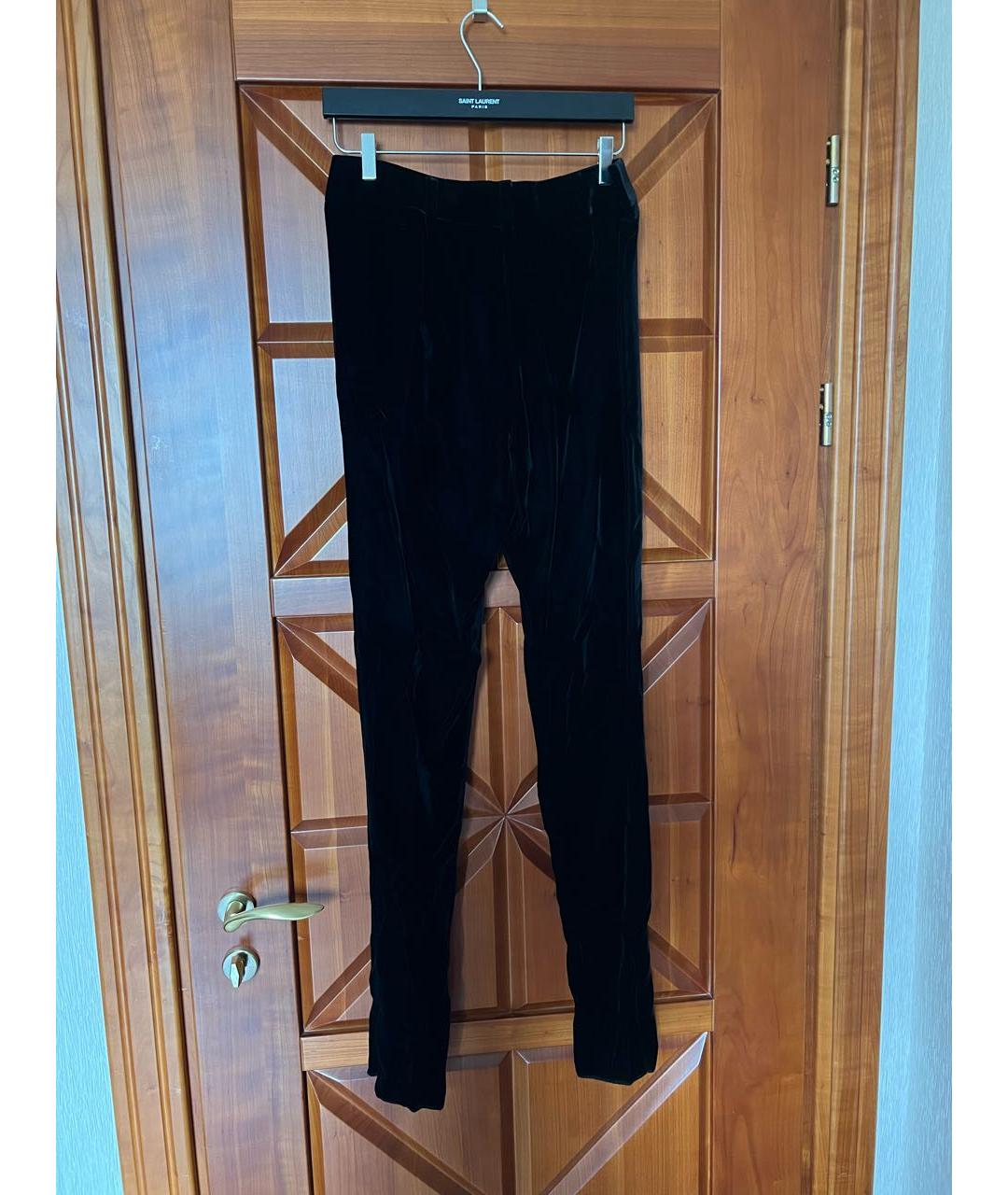 SAINT LAURENT Черный бархатный костюм с брюками, фото 6