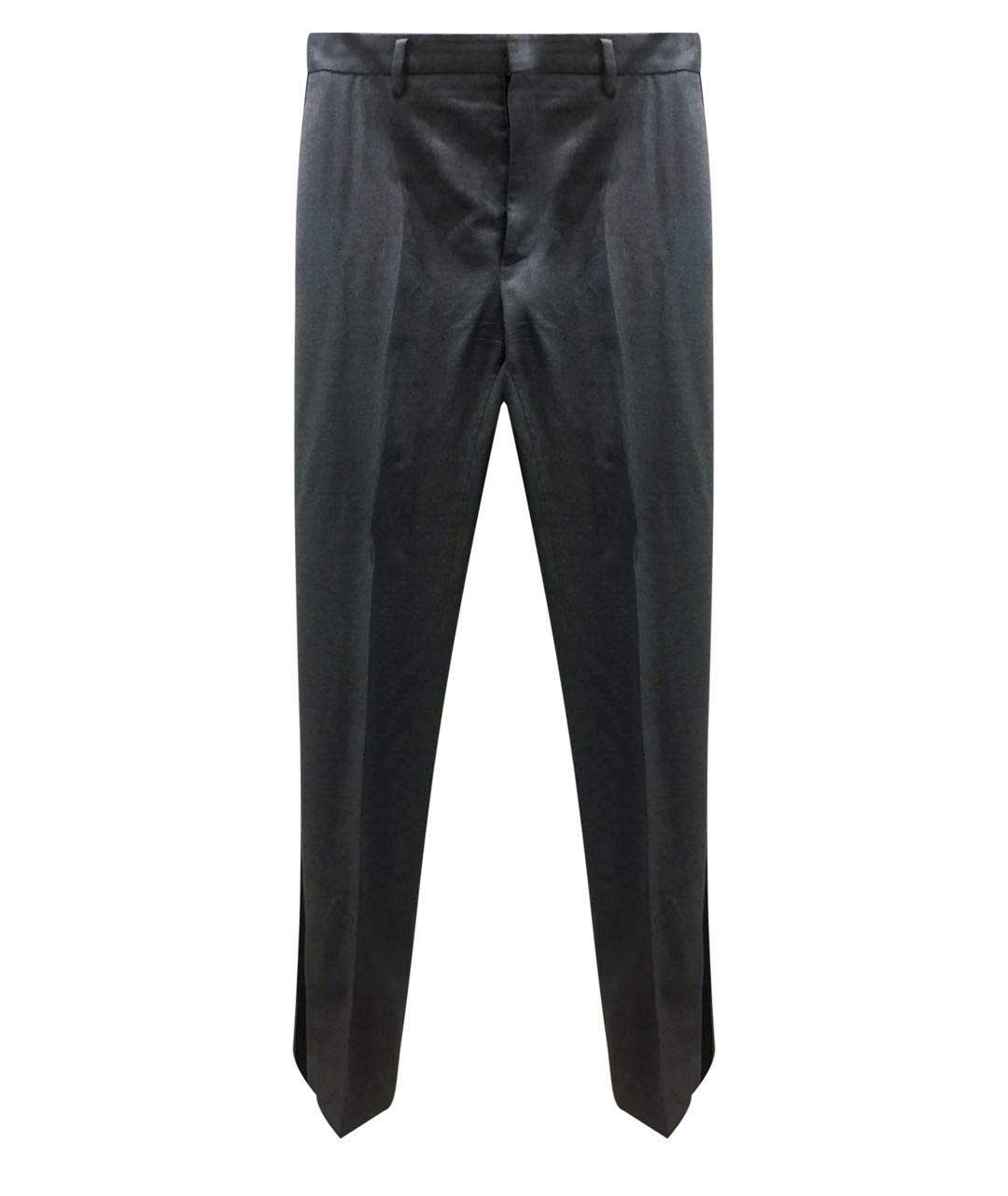 BALENCIAGA Серые шерстяные прямые брюки, фото 8