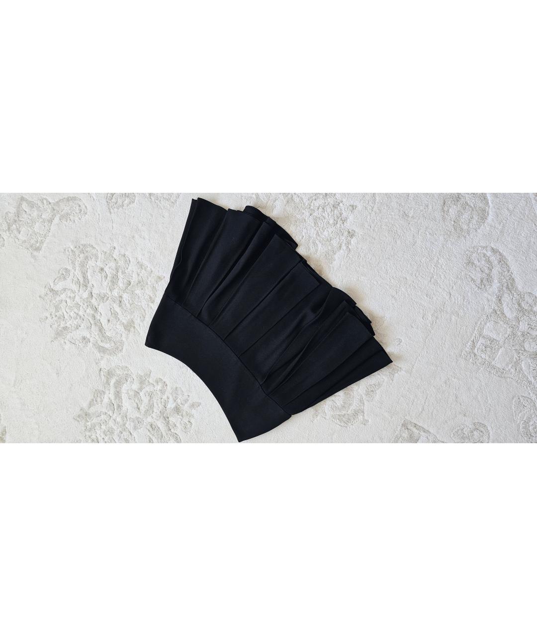 SAINT LAURENT Черная ацетатная юбка мини, фото 9