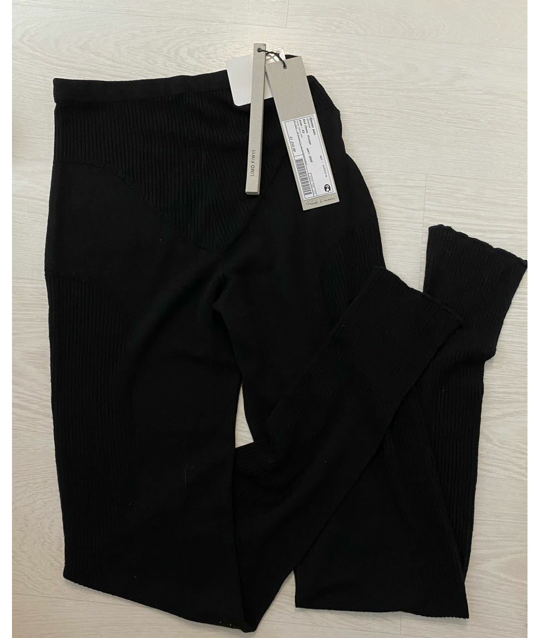 RICK OWENS Черные хлопковые брюки узкие, фото 6