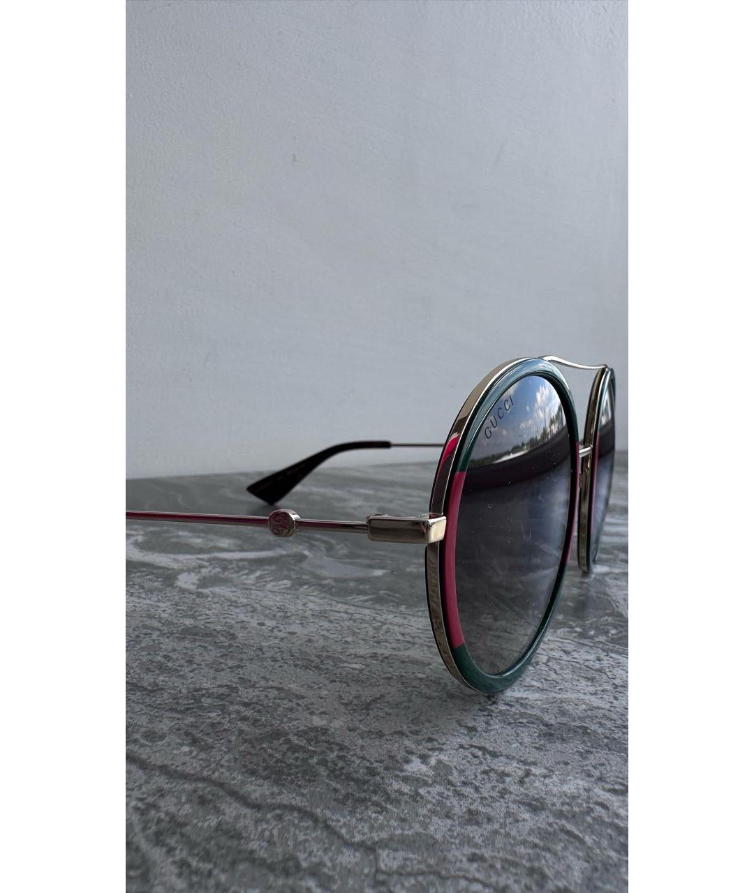 GUCCI Мульти металлические солнцезащитные очки, фото 2