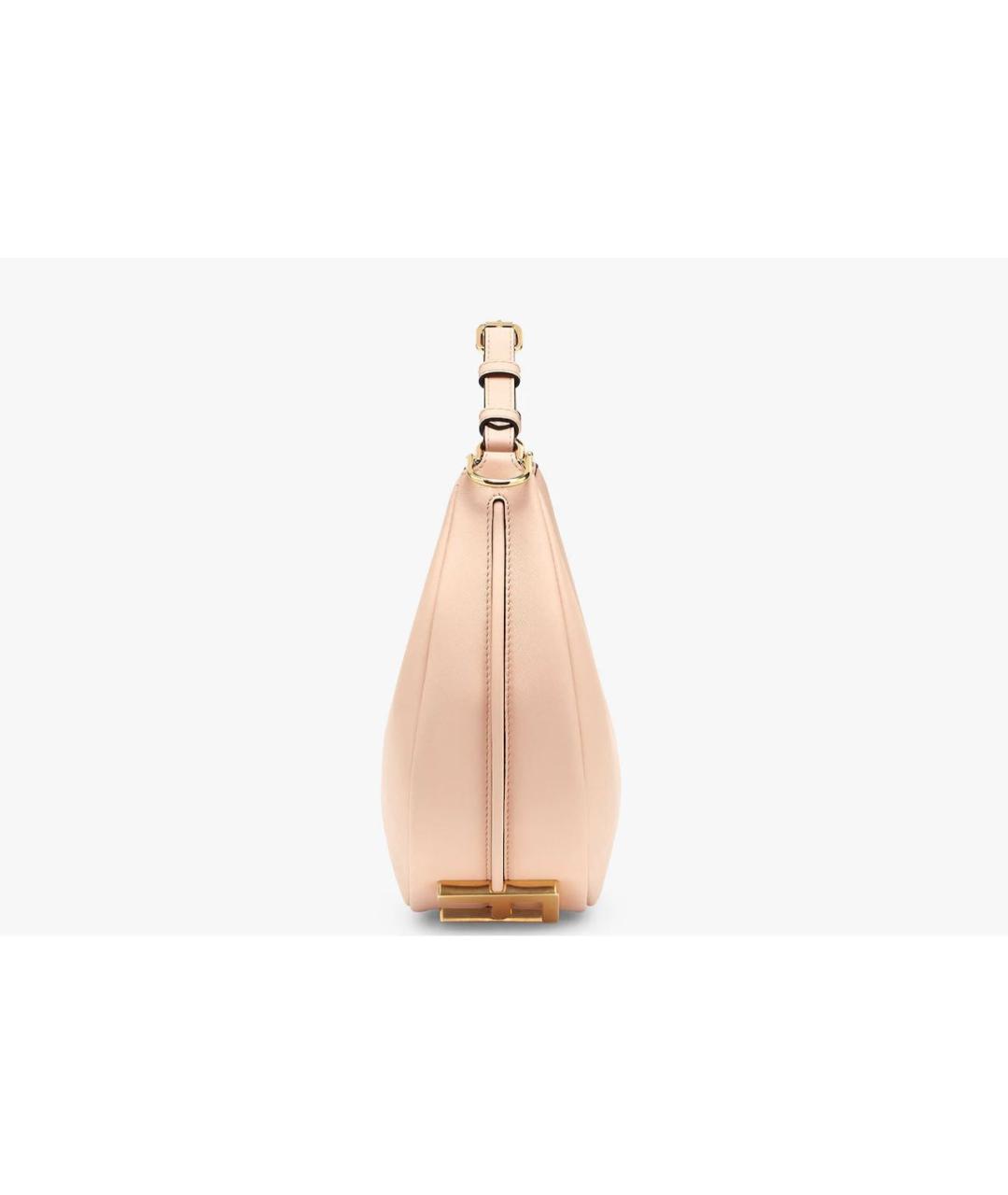 FENDI Розовая кожаная сумка с короткими ручками, фото 8