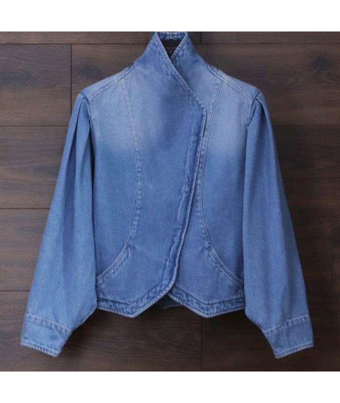 ISABEL MARANT Синяя хлопковая куртка, фото 6