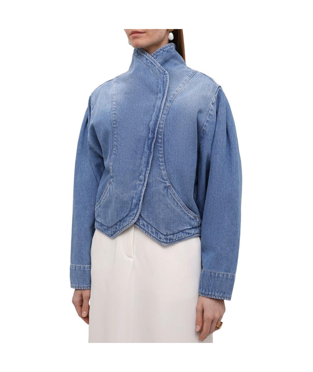 ISABEL MARANT Синяя хлопковая куртка, фото 7
