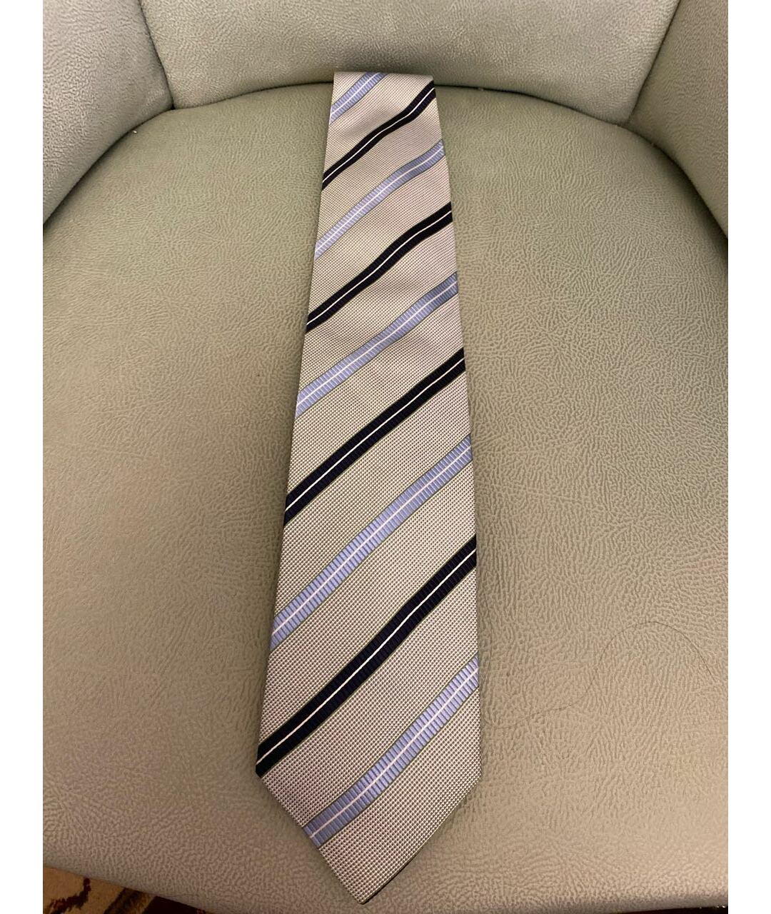 ERMENEGILDO ZEGNA Мульти шелковый галстук, фото 4