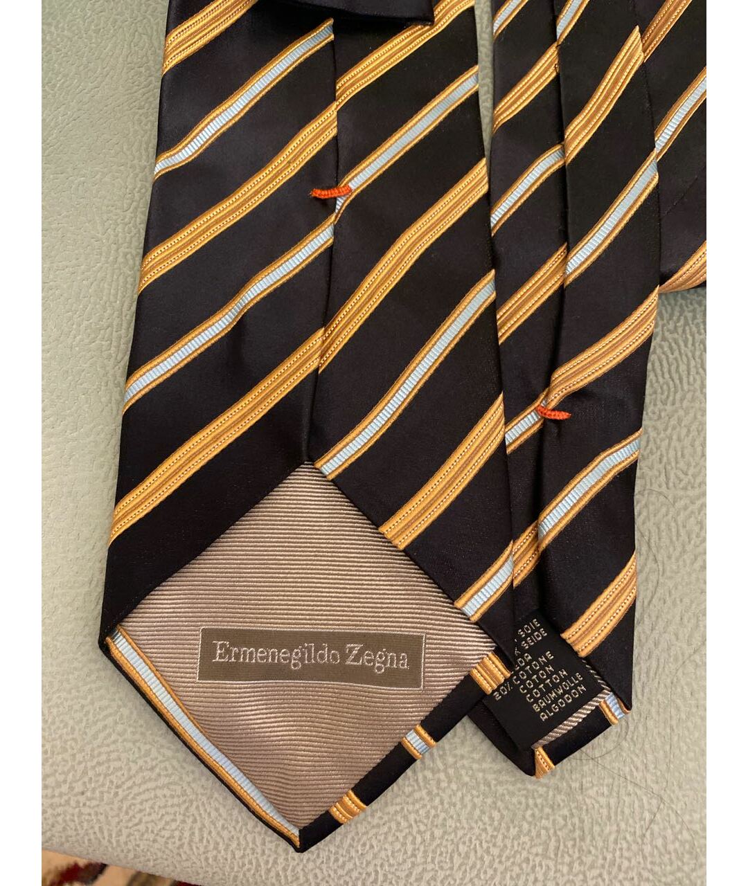 ERMENEGILDO ZEGNA Мульти шелковый галстук, фото 3