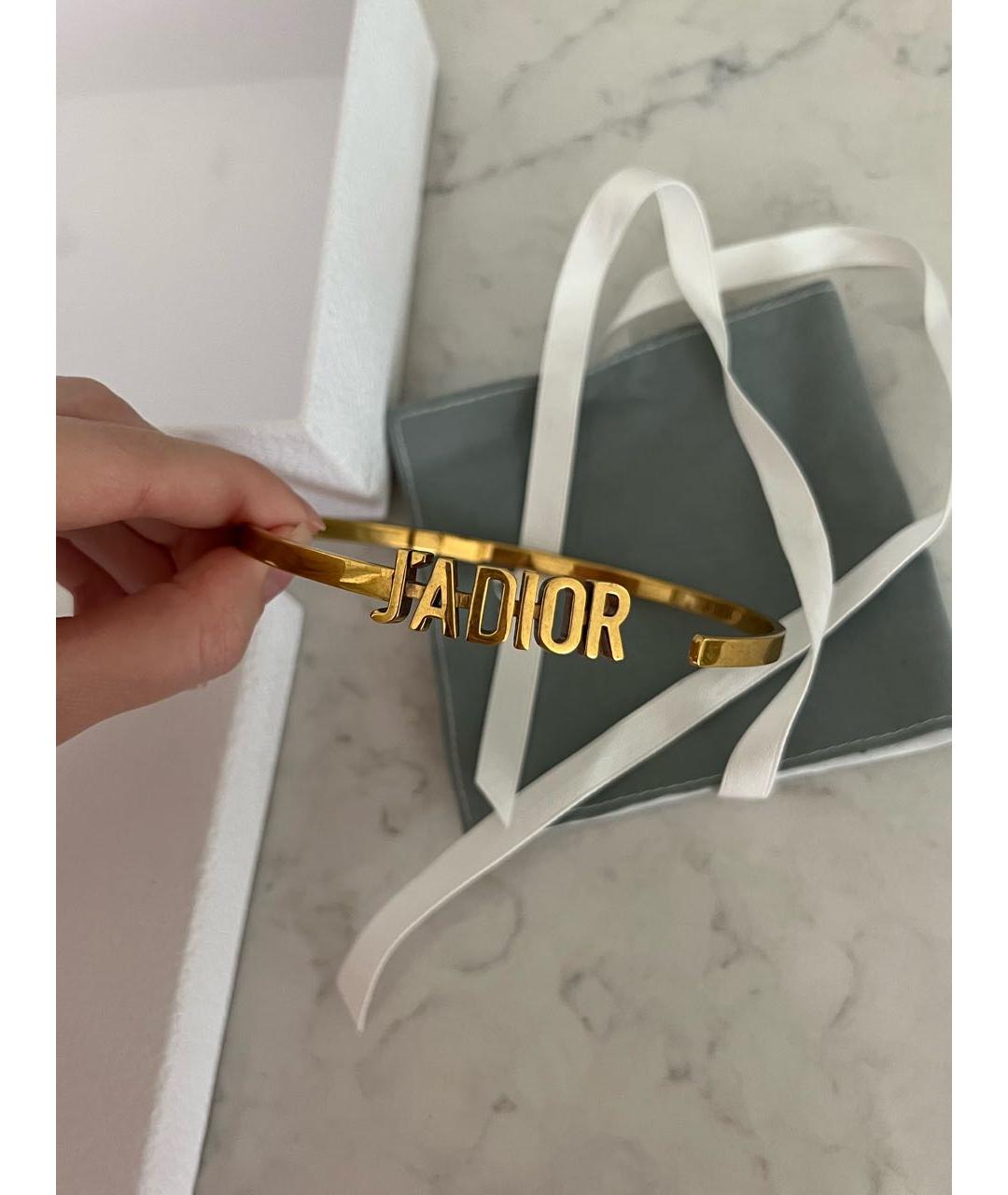 CHRISTIAN DIOR Золотой чокер, фото 2