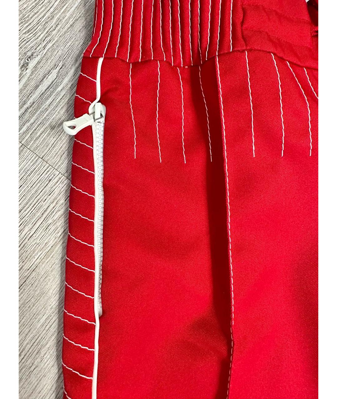 VALENTINO Красные прямые брюки, фото 2