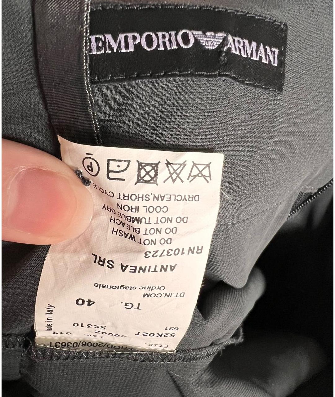 EMPORIO ARMANI Серая блузы, фото 3